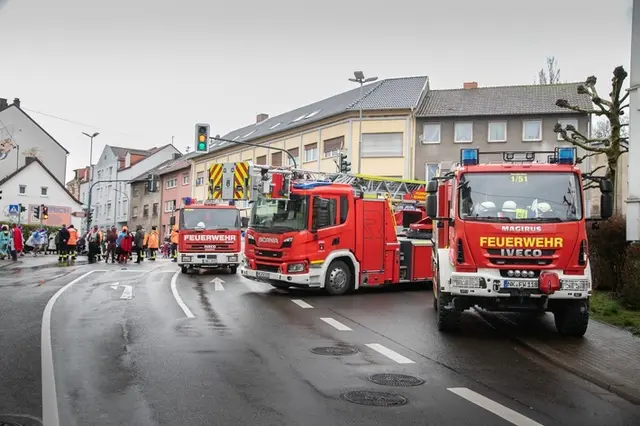 Feuerwehr zeigte Präsenz | Foto: Christopher Benkert (Feuerwehr Neunkirchen)