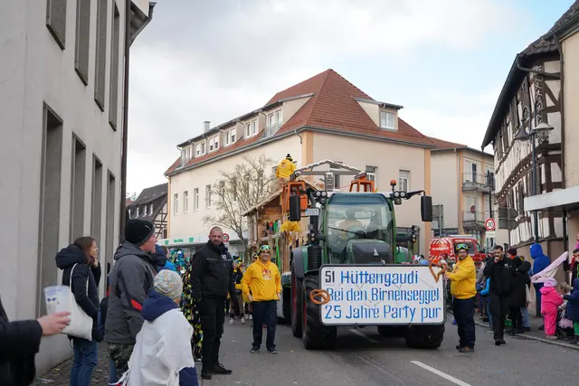 Die Herxemer Birneseggel mit einem "Hüttengaudi"-Wagen | Foto: Katharina Wirth