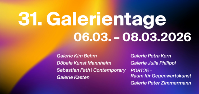 31. Galerientage | Foto: Mannheimer Kunstverein