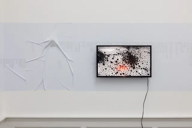 Ausstellungsansicht, Anna Barham: delirious mantra, Badischer Kunstverein, Karlsruhe 2026 | Foto: Felix Grünschloß