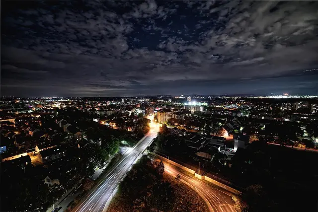 Nachtaufnahme von Frankenthal.  | Foto: Thiesen/Stadt Frankenthal