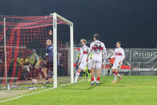 Felix Lohkemper bejubelt sein Tor gegen den VfB Stuttgart II. | Foto: Hetterich/PIX-Sportfotos