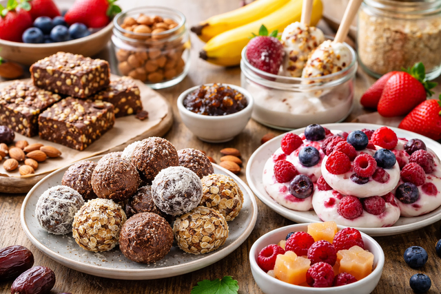 gesunde Snacks zum Selbermachen sind ideal für Cheat Days während der Fastenzeit | Foto: Heike Schwitalla - erstelle mit KI