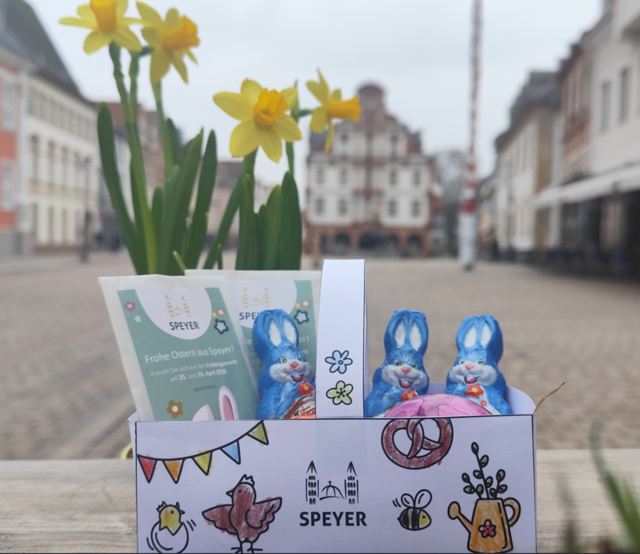 In Speyer basteln Kinder Osterkörbchen, die später in Schaufenstern wieder auftauchen | Foto: Stadt Speyer/gratis