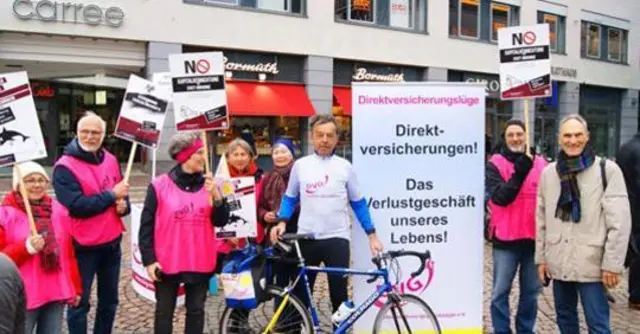 Zwischenstopp auf der "Protestfahrt" nach Berlin 2019 in Darmstadt | Foto: Rudi Birkmeyer