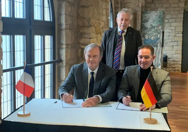 Amaury de Saint‑Quentin und Hannes Kopf, im Hintergrund Werner Schreiner | Foto: Werner Schreiner