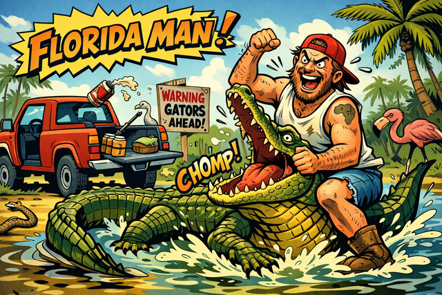 Florida Man - die Challenge für jeden Geburtstag  | Foto: Heike Schwitalla -erstellt mit KI