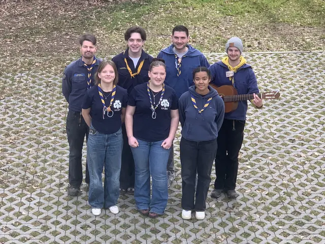 Die neue Stammesführung mit einem Teil der Stufenbeauftragten des BdP, Stamm Kurpfalz Ramstein e.V. | Foto: Peter Krietemeyer