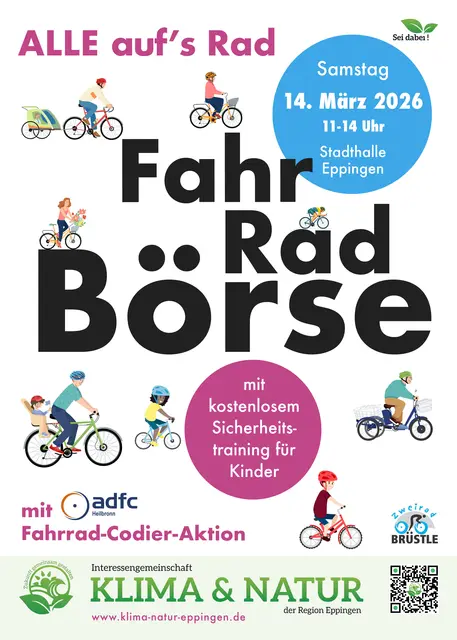 Flyer und Poster Fahrradbörse Eppingen 2026 | Foto: IGKN - Tatjana Hilker