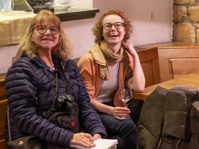 BriMel mit Kunstliebhaberin Sandra aus Bad Dürkheim | Foto: Johann-Peter Melder