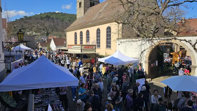 Kulinarik und Kunsthandwerk in Gimmeldingen – Mandelblütenfest zwischen Meerspinn- und Peter-Koch-Straße | Foto: Eva Bender