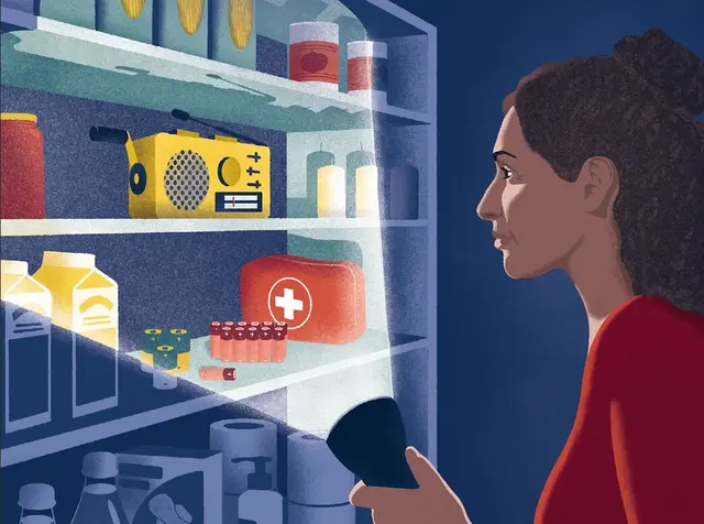 Vorsorge für den Ernstfall: Ein batteriebetriebenes Radio, Taschenlampe und Erste-Hilfe-Material gehören laut Bundesamt für Bevölkerungsschutz zur empfohlenen Grundausstattung im Krisenfall. | Foto: Illustration BBK