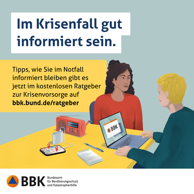 Informiert bleiben im Krisenfall: Radio, Smartphone und Internetangebote des Bundesamts liefern aktuelle Warnmeldungen und Verhaltensempfehlungen. | Foto: BBK