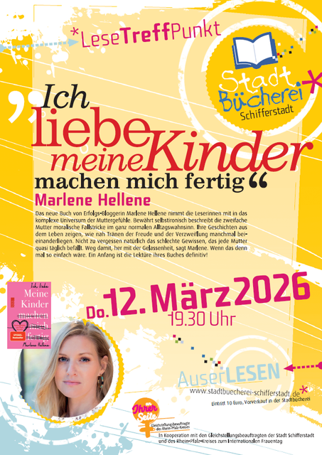 Lesung: Marlene Hellene | Foto: Stadtverwaltung Schifferstadt