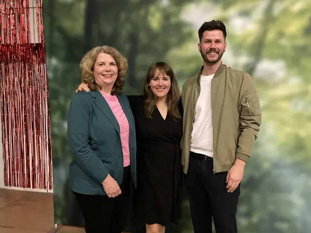 v.l.n.r.: Nicole Heger, Ricarda Lang, Pascal Haggenmüller | Foto: (c) BÜNDNIS 90/DIE GRÜNEN Kreisverband Karlsruhe-Land