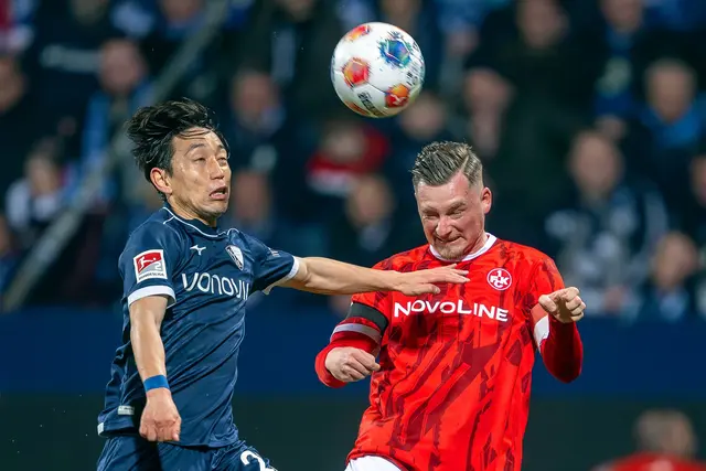  Koji Miyoshi und Marlon Ritter im Kopfballduell. | Foto: dpa