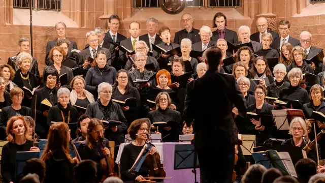 Der junge Bezirkskantor Dominik Hambel leitet die Kleine Cantorey  | Foto: Wilhelm Haarde