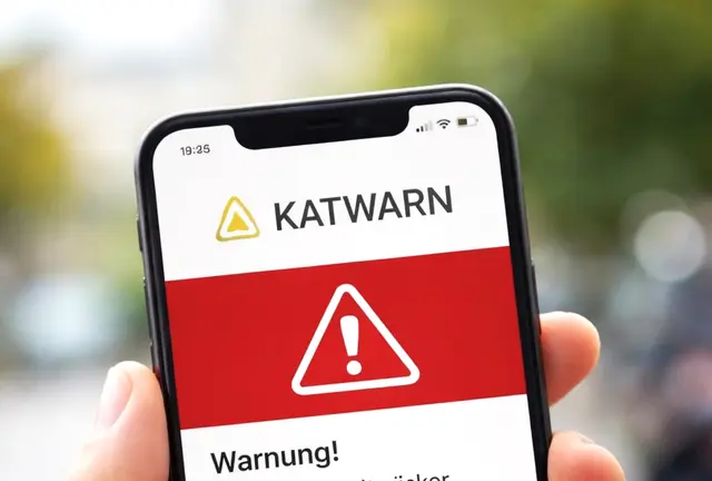 Warntag am 12. März: Auch in Pirmasens heulen die Alarme | Foto: Frank Schäfer / mit KI erstellt