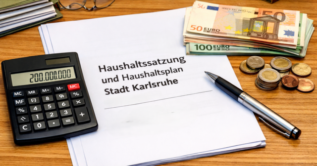 Haushaltsplanung der Stadt Karlsruhe | Foto: erstellt mit KI