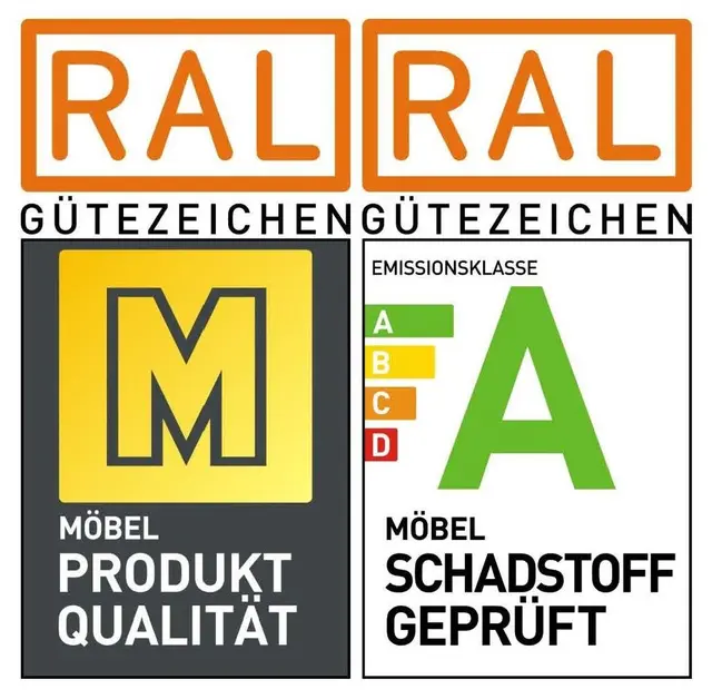 Die RAL-Gütezeichen „Goldenes M“ und „Möbel Schadstoffgeprüft“ dienen Eltern als wertvolle Orientierungshilfe beim nachhaltigen Möbelkauf.  | Foto: DGM 