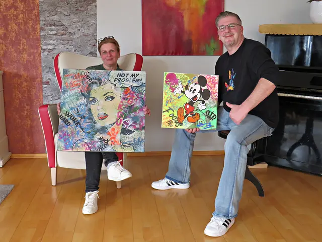 Christina Lehmann und Künstler Timo Braun | Foto: Brigitte Melder