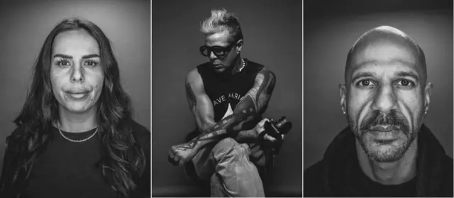 Links: Luigi Toscano, Puerto Rico, 2026, Fotografie
Mitte: Porträt Luigi Toscano, Foto: Lukas Überhuber
Rechts: Luigi Toscano, Amerika, 2026, Fotografie | Foto: Luigi Toscano / Lukas Überhuber