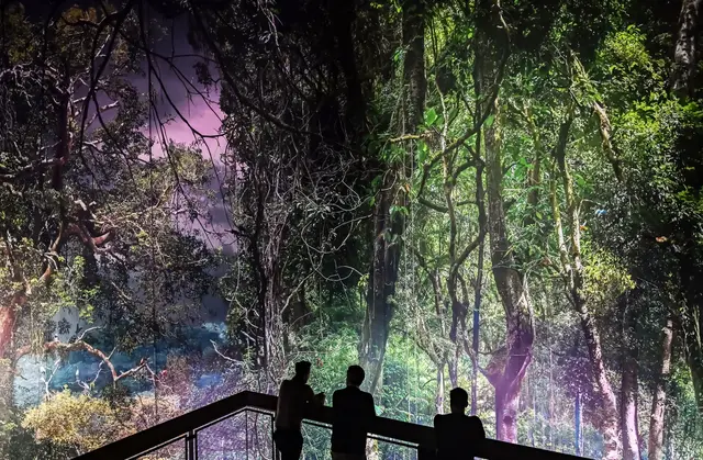 Zehntausende haben das Regenwald-Panorama im Gasometer Pforzheim bereit besucht. (Archivbild) | Foto: dpa