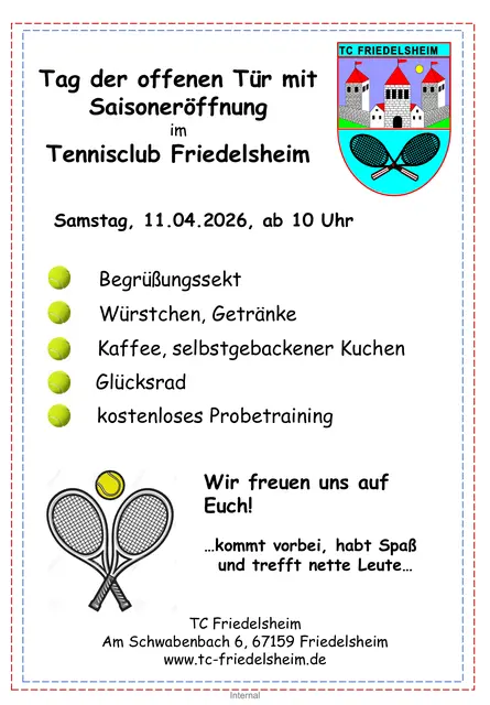 Platzeröffnung TCF 2026 | Foto: TC Friedelsheim