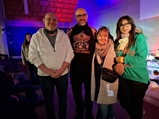 Alles Frankenthaler: Mark Hüther, Bernd Sold und Frau, Nicoleta Steffan | Foto: Brigitte Melder