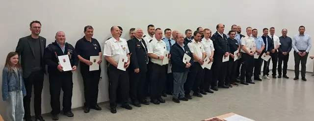 Zahlreiche Ehrungen wurden bei der Feuerwehr vorgenommen | Foto: Feuerwehr VG Kusel-Altenglan