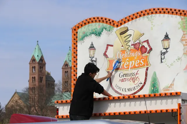 Bald beginnt der Aufbau für die Frühjahrsmesse in Speyer | Foto: Heike Schwitalla