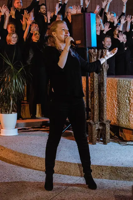 Solistin im Gospelchor aus Feudenheim „Rainbow Gospel &amp; Soul Connection“  | Foto: Wolfgang Neuberth