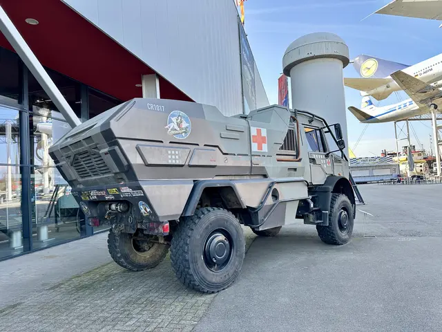 Mit der Verlängerung der Ausstellung rückt der Mercedes-Benz 
Unimog stärker in den Mittelpunkt. Zu sehen ist unter anderem der 
Unimog „Hound“ aus dem Blockbuster Transformers: The Last Knight.  | Foto: TMSNHSP