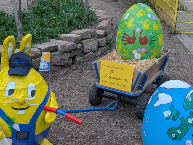 Bunte, große Ostereier der Kita am Wald | Foto: Stadtverwaltung Schifferstadt
