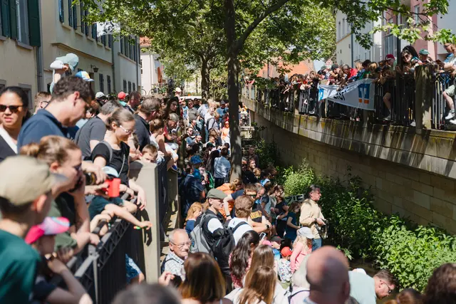 Das Entenwettschwimmen ist jedes Jahr aufs Neue ein Spektakel für alle Gäste des Bad Dürkheimer Stadtfests. | Foto: Vassilios Chorozidis
