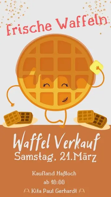 Plakat zum Waffelverkauf | Foto: zur freien Verfügung