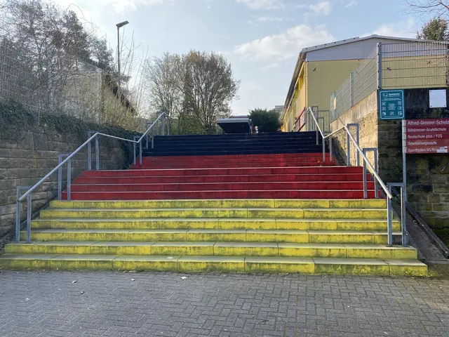 Beschmierter Treppenaufgang | Foto: Polizeidirektion Landau