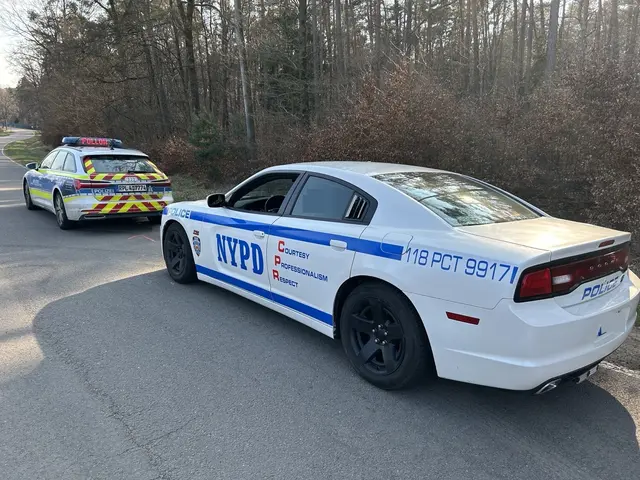 Ein besonders auffälliger Fall sorgte für erstaunte Blicke: Ein originalgetreu gestaltetes Streifenfahrzeug des New York Police Department war auf deutschen Straßen unterwegs. | Foto: Polizeiautobahnstation Kaiserslautern
