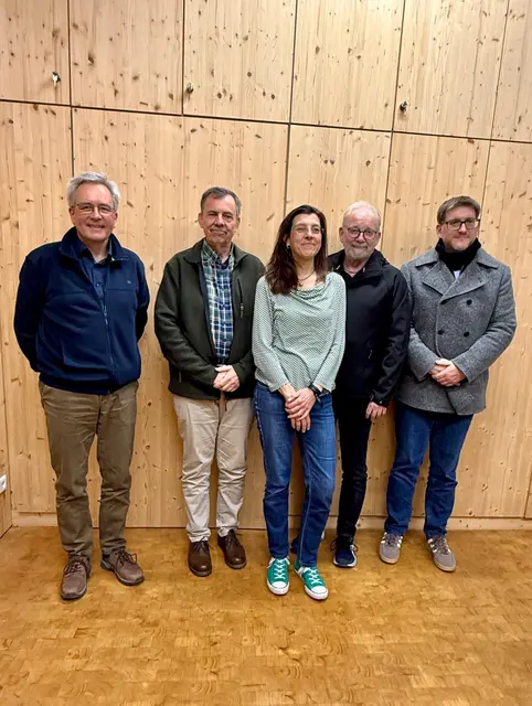 Der Vorstand des Kreisverbands Mannheim der Schutzgemeinschaft Deutscher Wald: Klaus Schwennen, Sebastian Eick, Dr. Susanne Aschhoff, Wolfgang Katzmarek, Alexander Manz (von links)
 | Foto: A.Sliwka