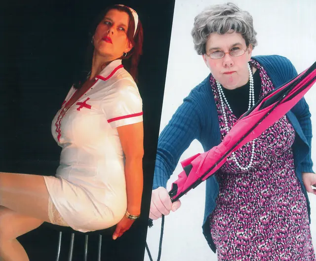 Nachtschwester Lackmeier trifft Oma Frieda.  | Foto: Theater Bobenheim am Berg