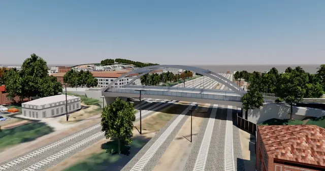 So soll die künftige Brücke aussehen | Foto: Grafik Stadt KL/gratis