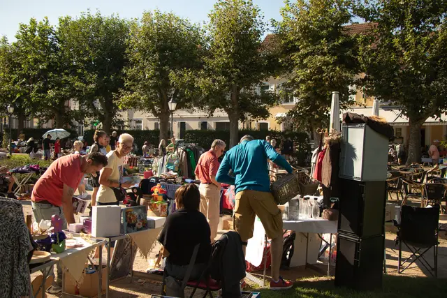 Germersheimer Innenstadtflohmarkt auf dem Königsplatz | Foto: Heike Schwitalla