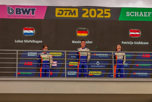 Maxim Felix Dacher (Mitte) feierte auf dem Sachsenring einen Doppelsieg | Foto: Marcel Uhlmann