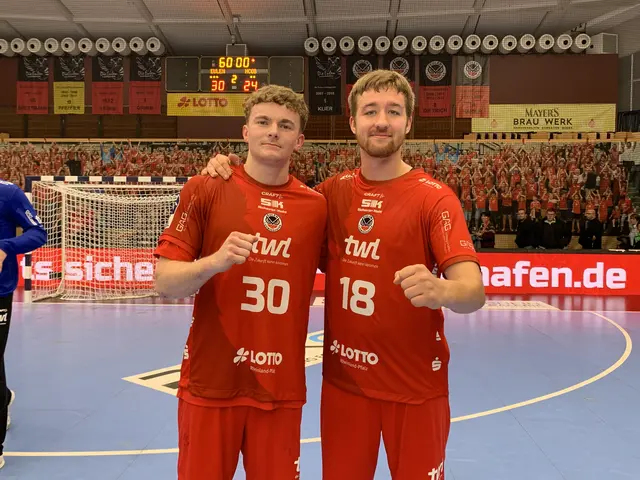 Lennart de Hooge und Leon Hein (rechts) von den Eulen Ludwigshafen | Foto: Michael Sonnick