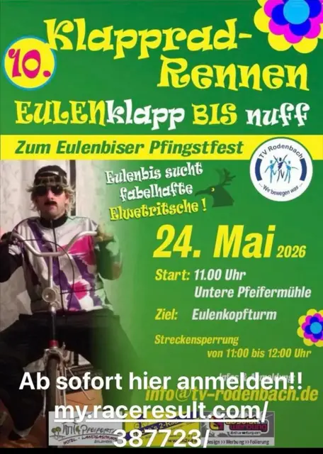 Am Pfingstsonntag 24. Mai findet in Eulenbis das Klapprad-Rennen statt | Foto: TV Rodenbach