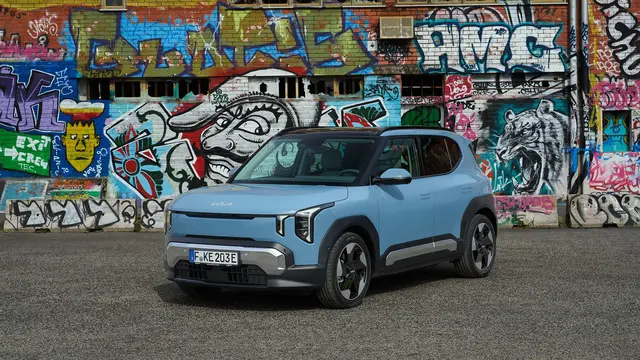 Der Elektro-Zwerg EV2 von Kia mit circa 448 Kilometer Reichweite soll nur 26.600 Euro kosten. (zu dpa: «Zu diesem Preis startet Kia den Elektro-Einsteiger EV2») | Foto: dpa