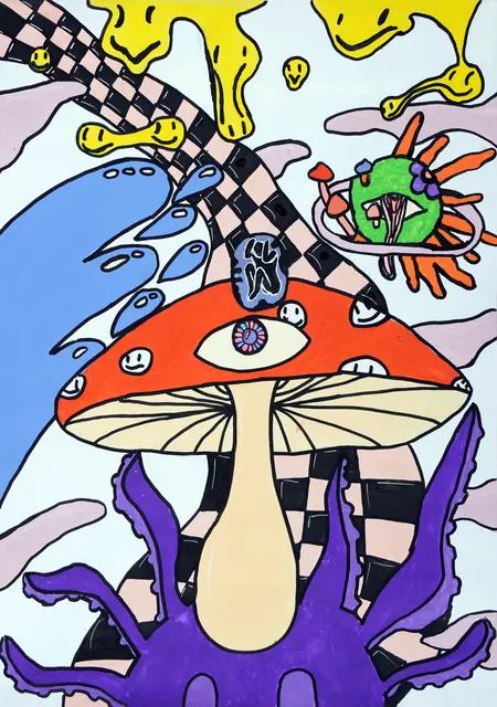 Im vergangenen Jahr hat Emily Herzig von der Konrad-Adenauer-Realschule plus mit ihrem Bild den Wettbewerb gewonnen | Foto: Quelle: Emily Herzig