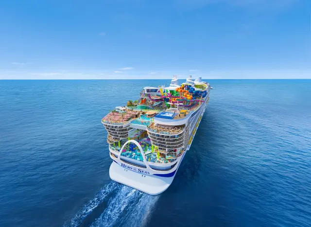365 Meter lang und Platz für mehr als 5.600 Passagiere: Die «Hero of the Seas» soll im August 2027 erstmals in See stechen. | Foto: dpa