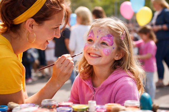 Kinderschminken | Foto: erstellt mit KI