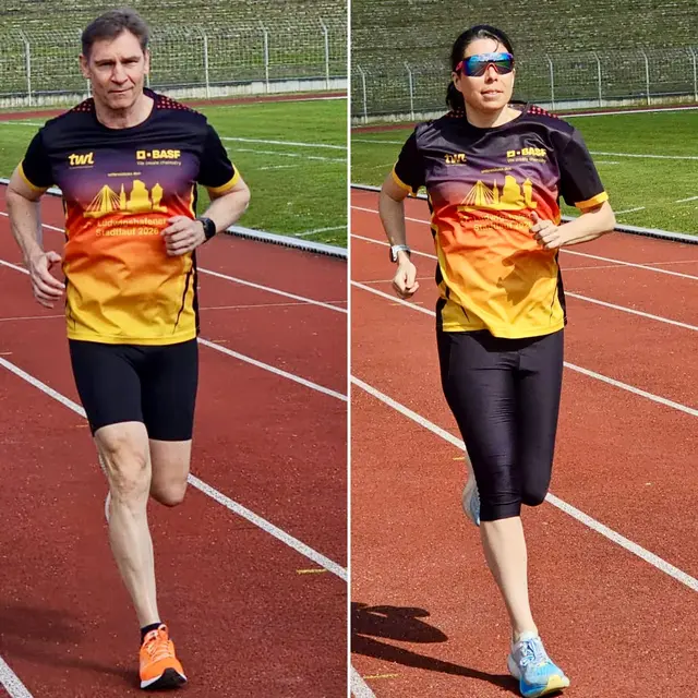 So sieht es aus, das diesjährige Shirt zum Ludwigshafener Stadtlauf.  | Foto: Veranstaltergemeinschaft Ludwigshafener Stadtlauf